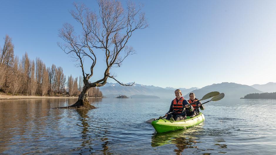 Immerse yourself in Lake Wanaka with the freedom to explore at your own pace on a kayak or paddle board. Enjoy the calm of having a piece of the lake all to yourself, and soak in the scenery up close!